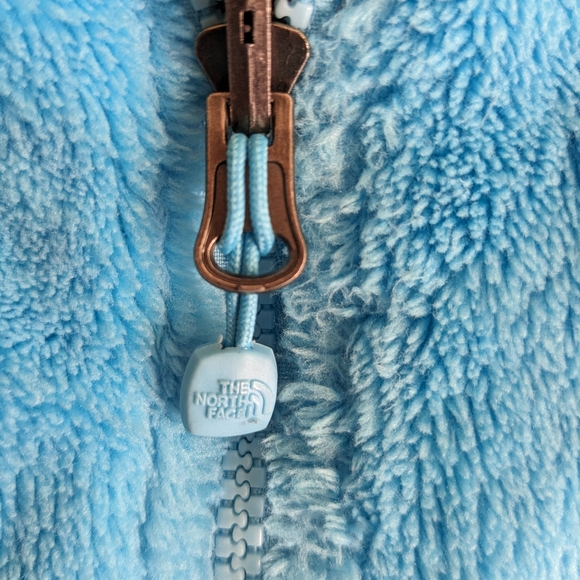 The North Face Osito Women's Jacket Sz Small Turquoise Blue full zipper A2 - Picture 6 of 9